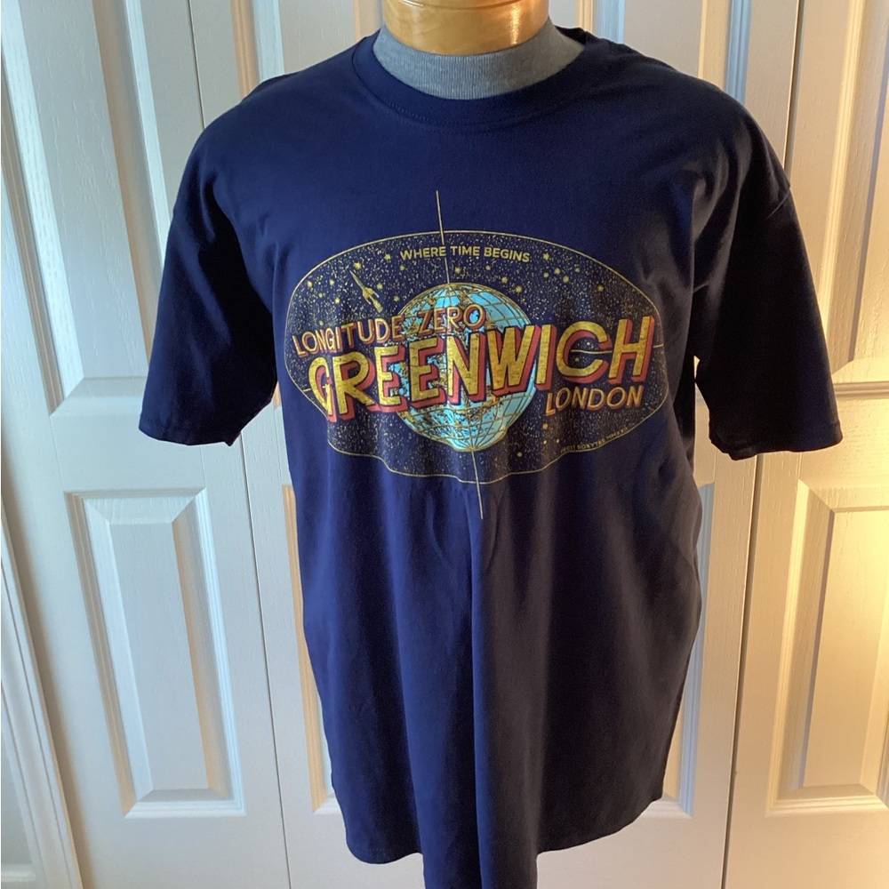 Greenwich London Navy Long Sleeve Graphic Tee